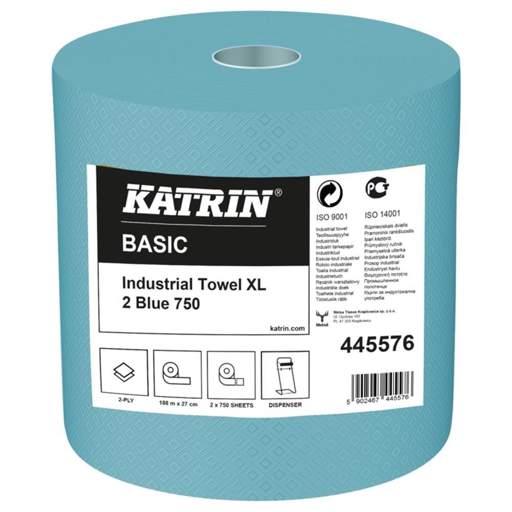 Katrin 445576 Czyściwo przemysłowe Basic XL 2 Blue (1 rolka)