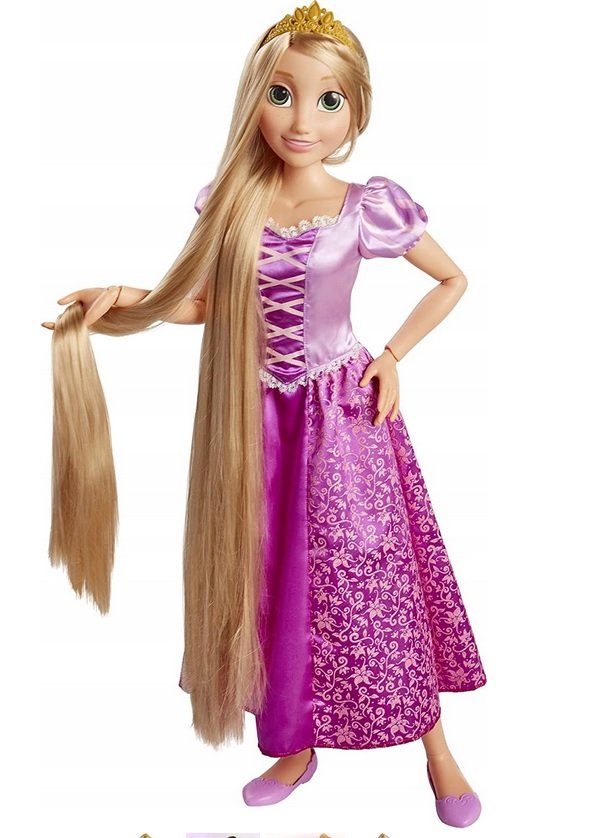 Lalka Disney Rapunzel Roszpunka duża gigant 80cm