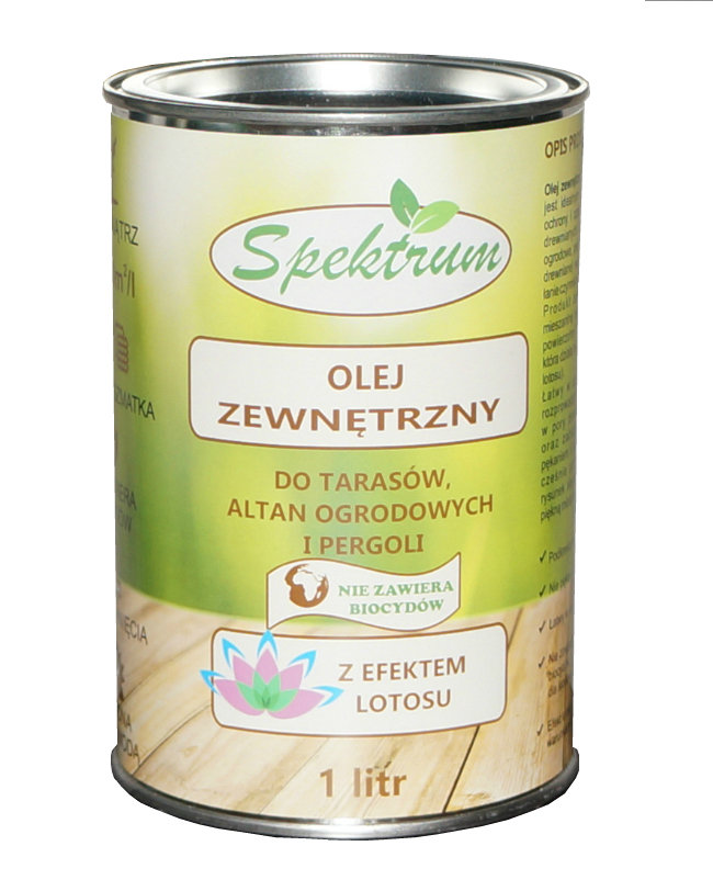 Olej zewnętrzny SPEKTRUM z efektem lotosu 1 litr