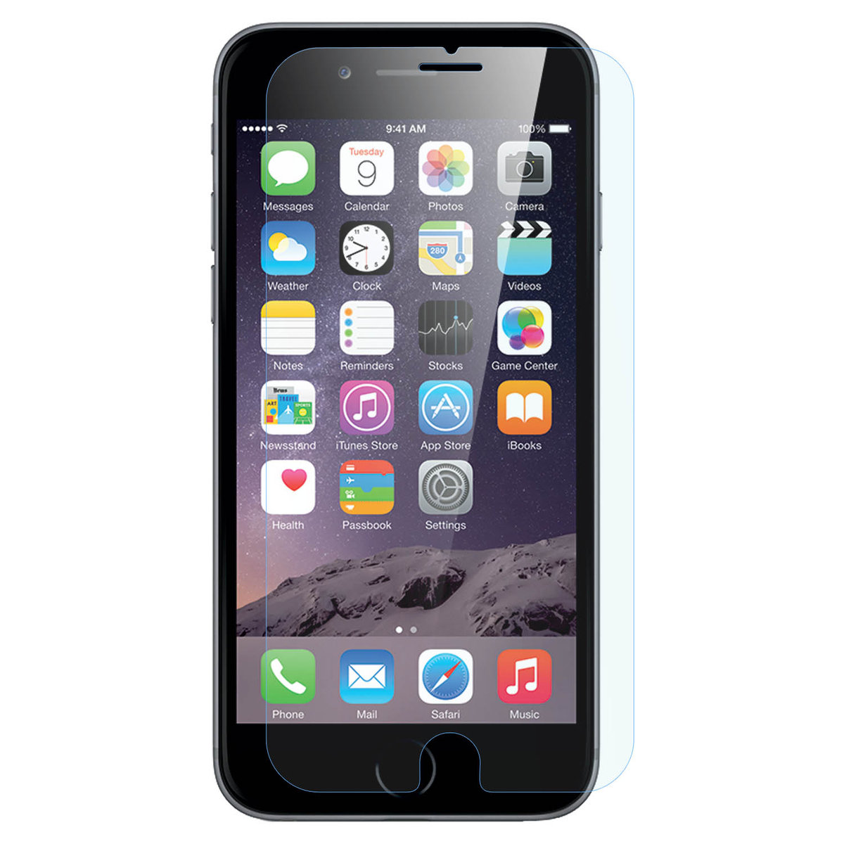 Krystalicznie czyste szkło hartowane na ekran do Apple iPhone 6/6S