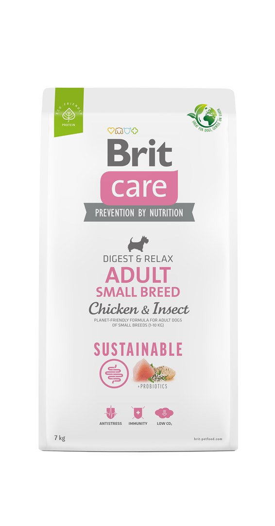 Brit Care Dog Sustainable Small Adult Chicken Insect 7kg