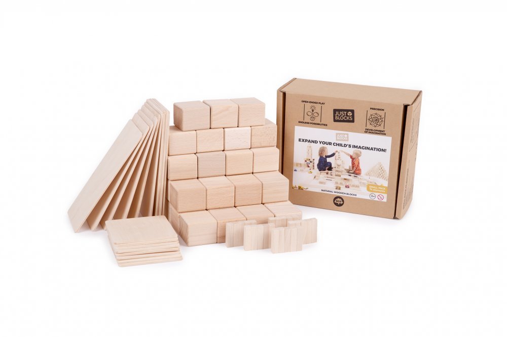 Just Blocks: klocki drewniane 68 elementów