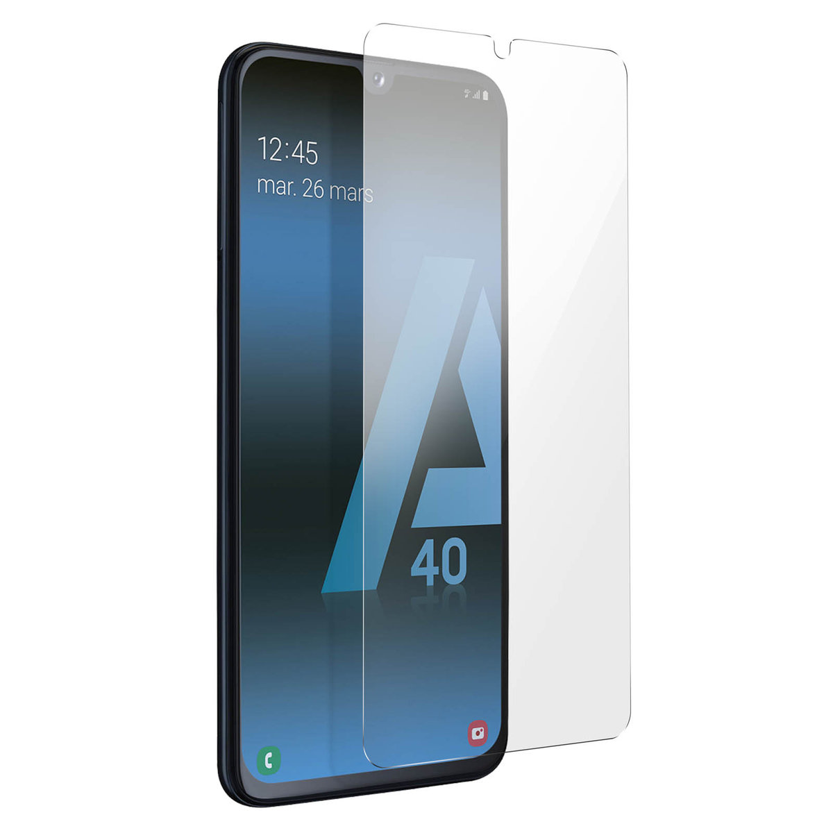 Zabezpieczenie ekranu Galaxy A40 9H Szkło hartowane Przezroczyste, odporne na wstrząsy