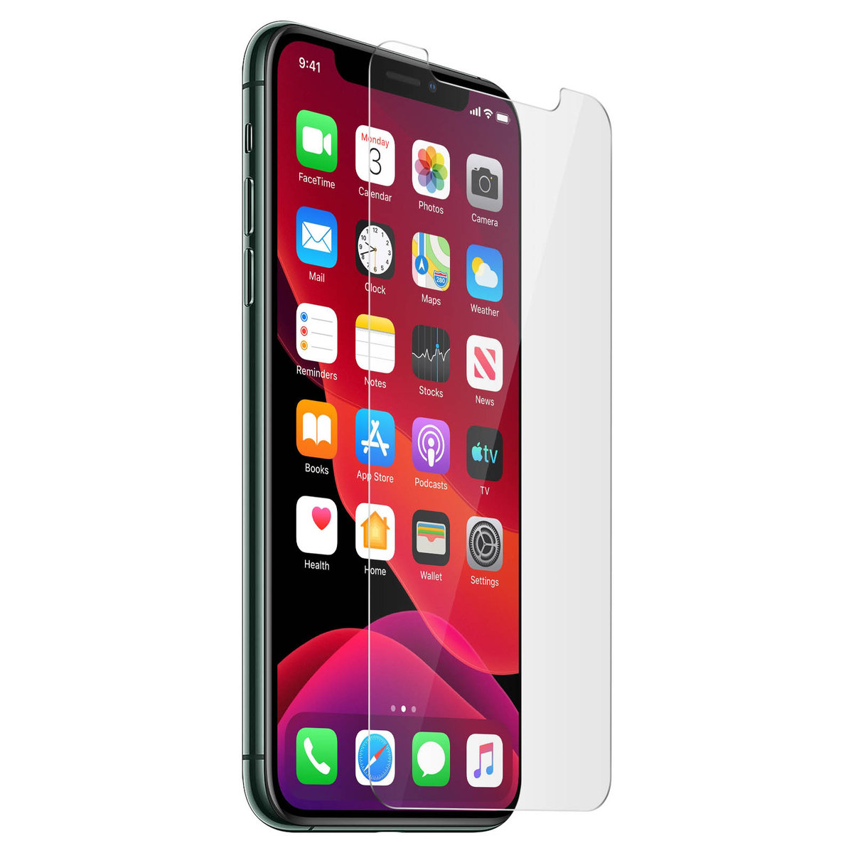 iPhone 11 Pro Max Zabezpieczenie ekranu Szkło hartowane 9H Odporne na wstrząsy Przezroczyste
