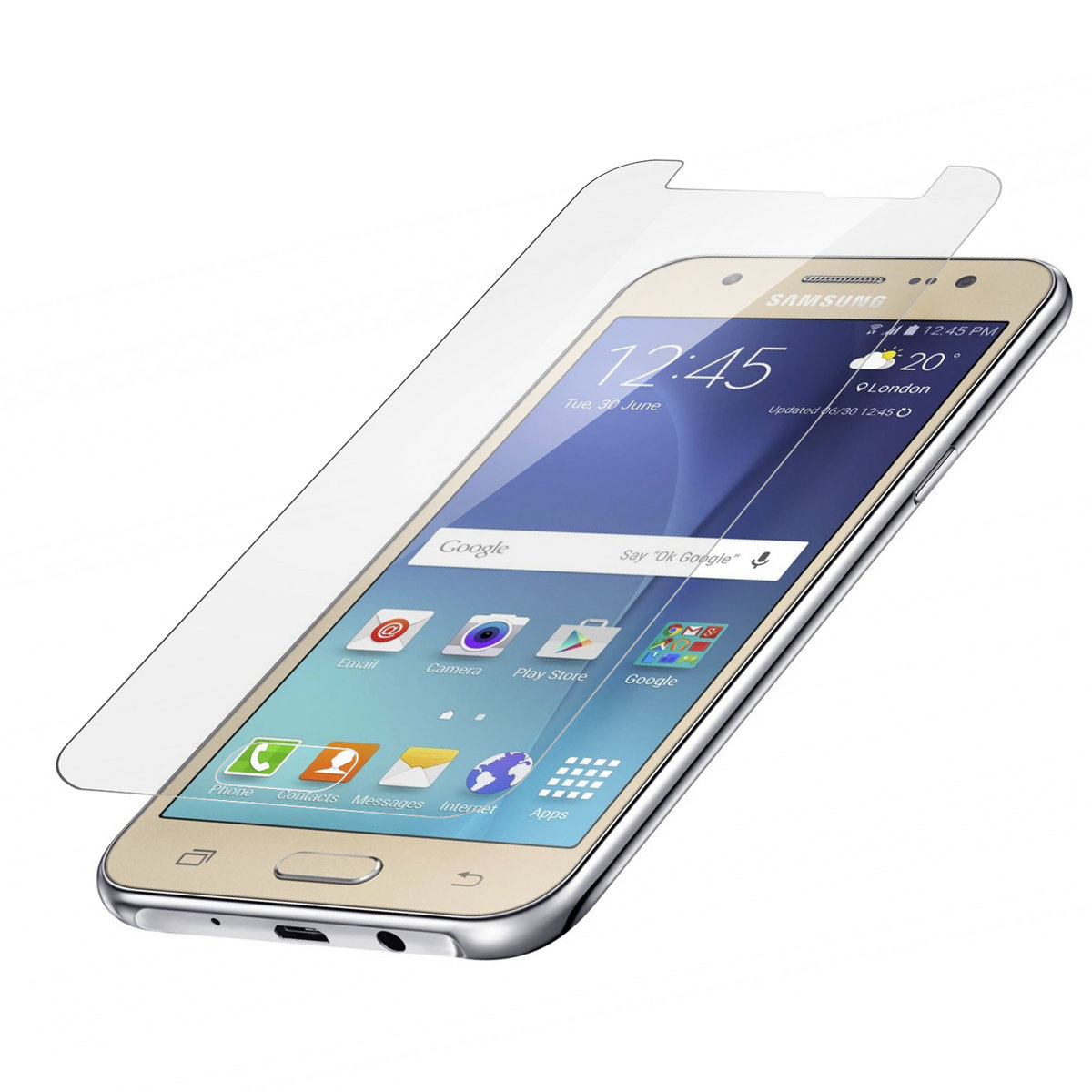 Krystalicznie przezroczyste zabezpieczenie ekranu ze szkła hartowanego do telefonu Samsung Galaxy J5