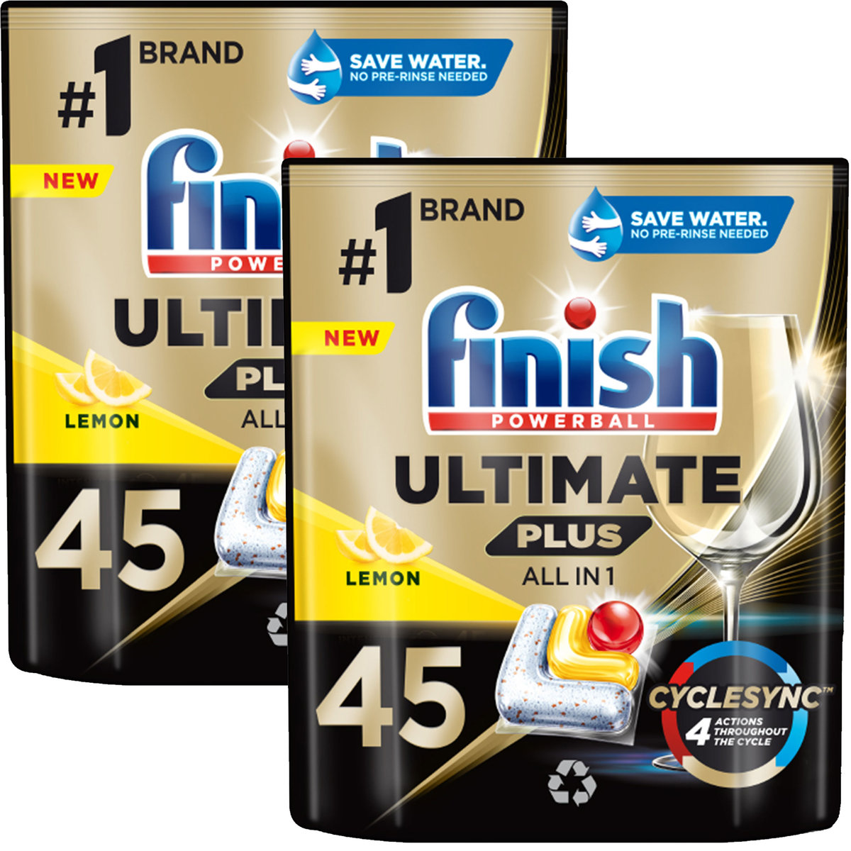 Finish Ultimate Plus Kapsułki do Zmywarki 90 Lemon
