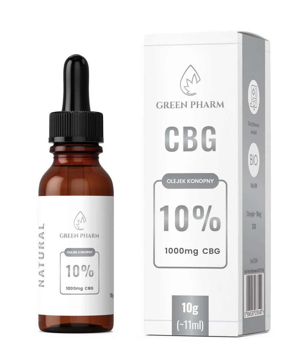 Green Pharm, Olejek konopny CBG 10% Full Spectrum10g (~11ml)