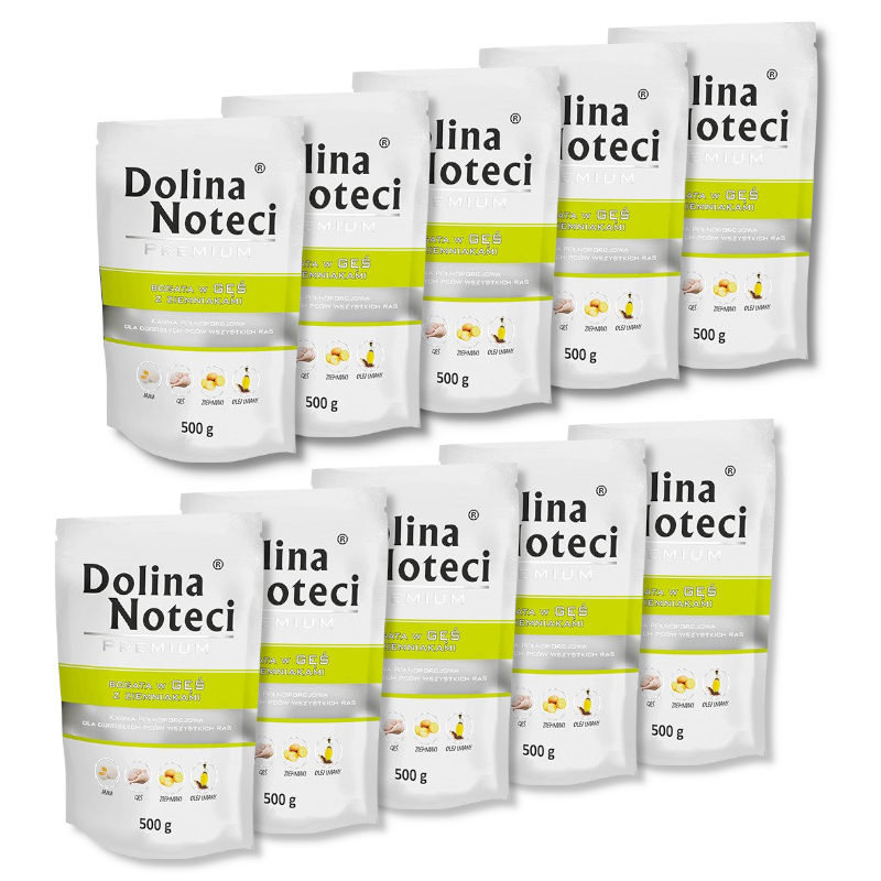 Dolina Noteci Premium Karma Gęś i Ziemniaki 500g - ZESTAW 10 SZTUK
