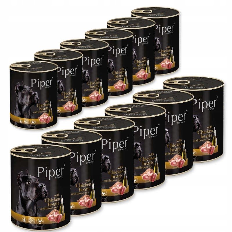 Dolina Noteci Piper Karma Serca z Kurczaka 12x800g