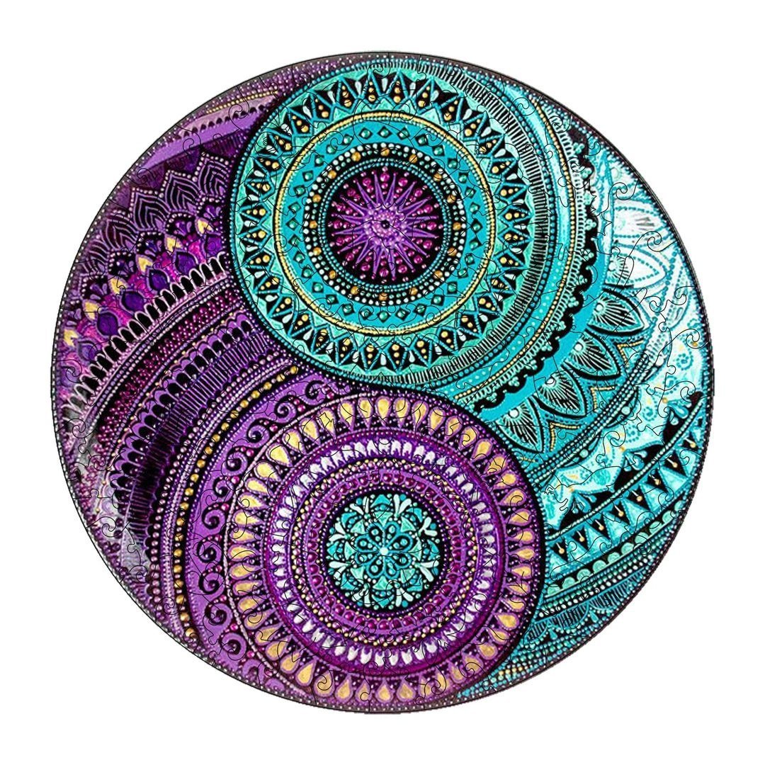 Puzzle Drewniane Mandala Yin Yang S