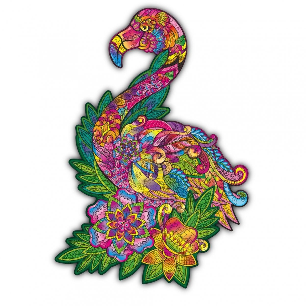 Puzzle Drewniane Baśniowy Flaming