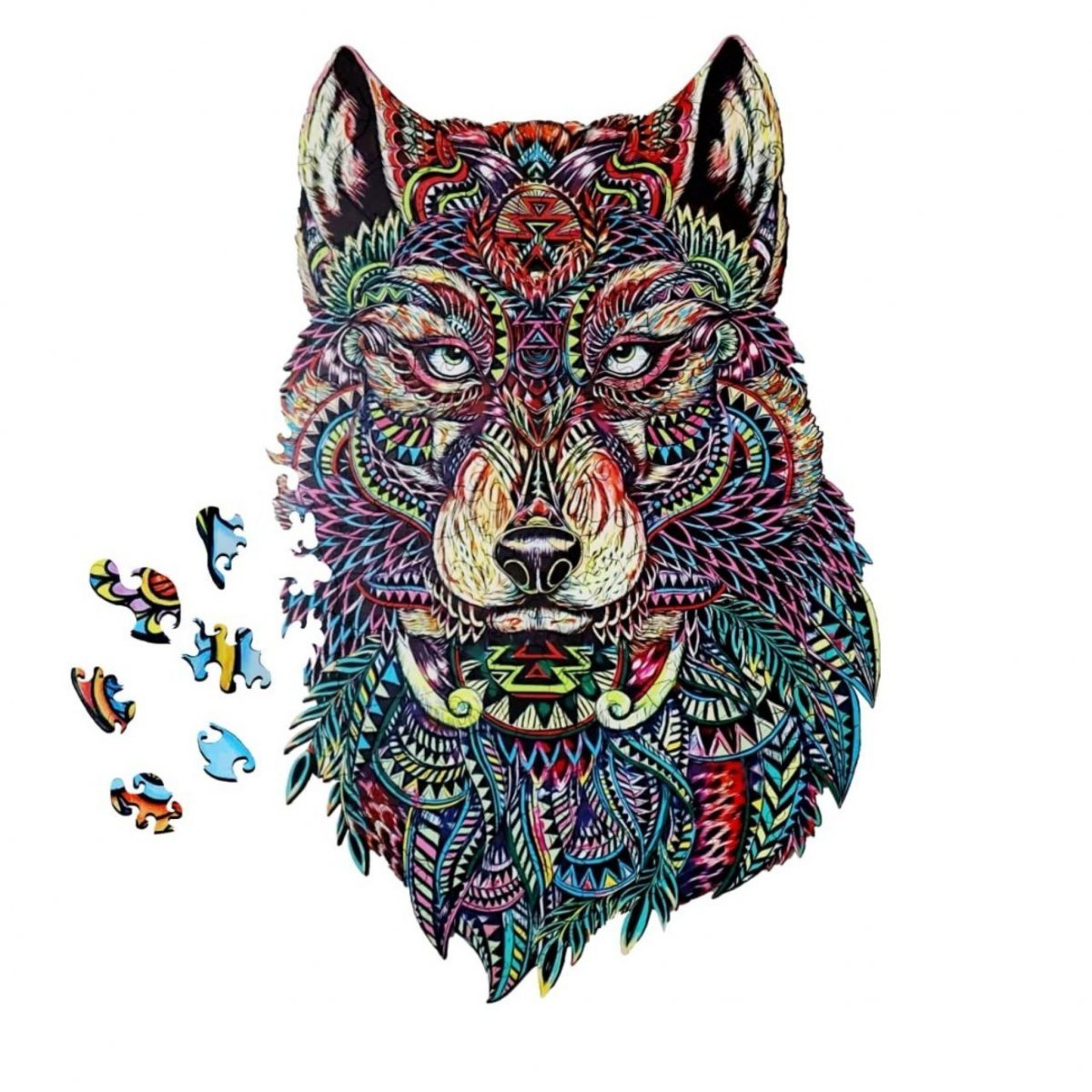 Puzzle Drewniane Piękny Wilk