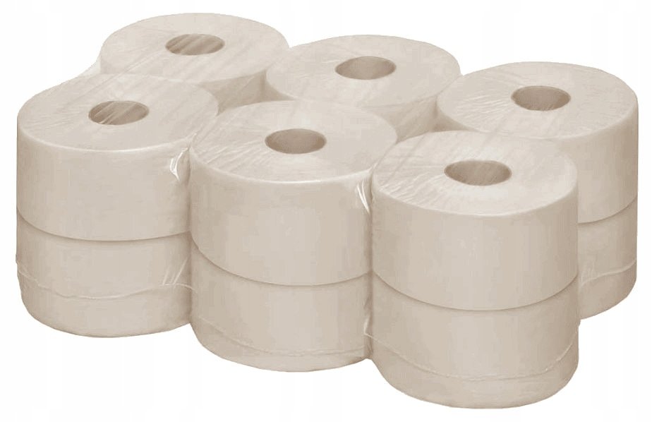 Papier toaletowy 1 warstwowy standard szary 12szt