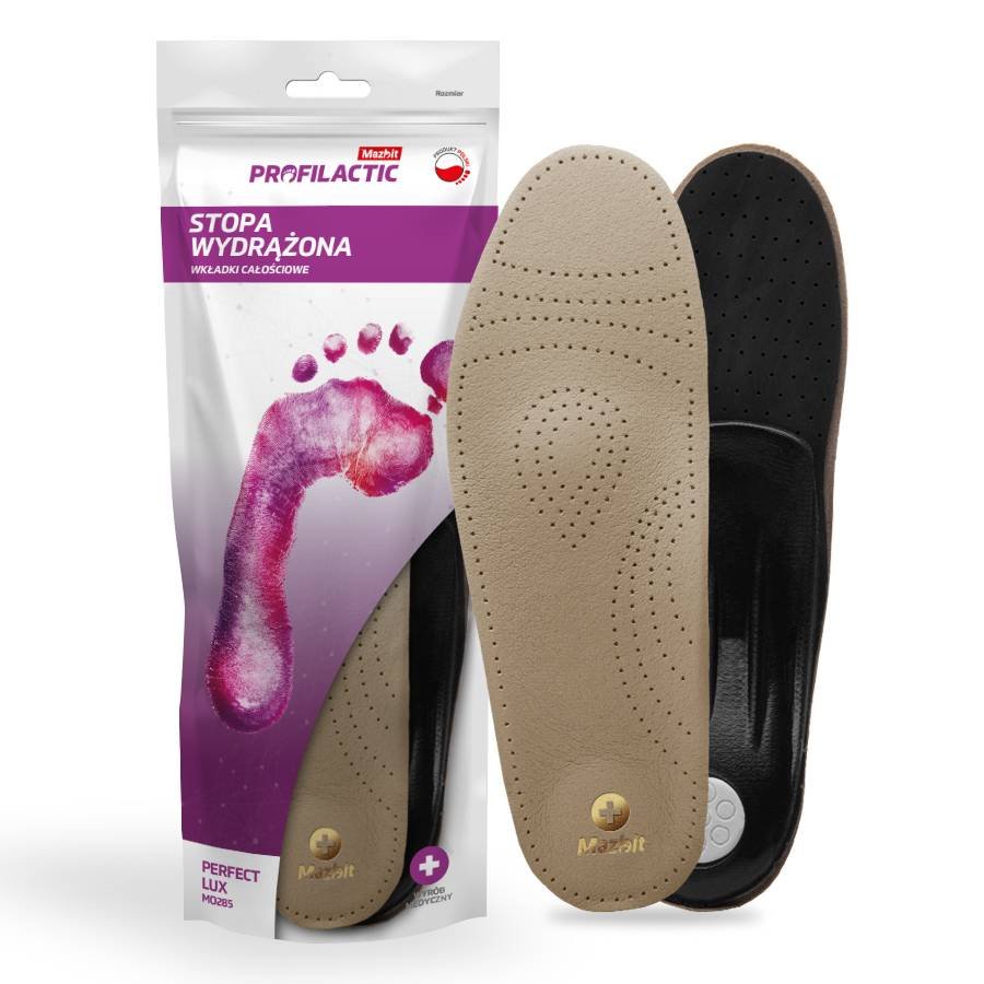 Wygodne wkładki do butów perfekt lux na płaskostopie r. 35