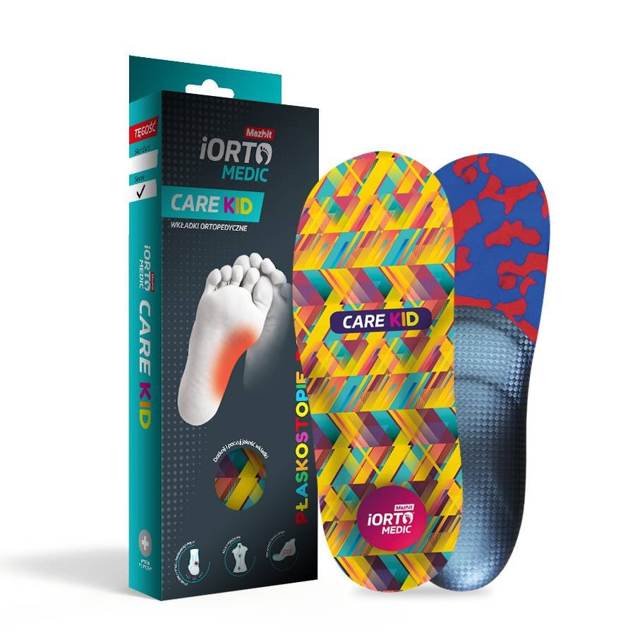 Dziecięce wkładki do butów kid care na płaskostopie r. 26