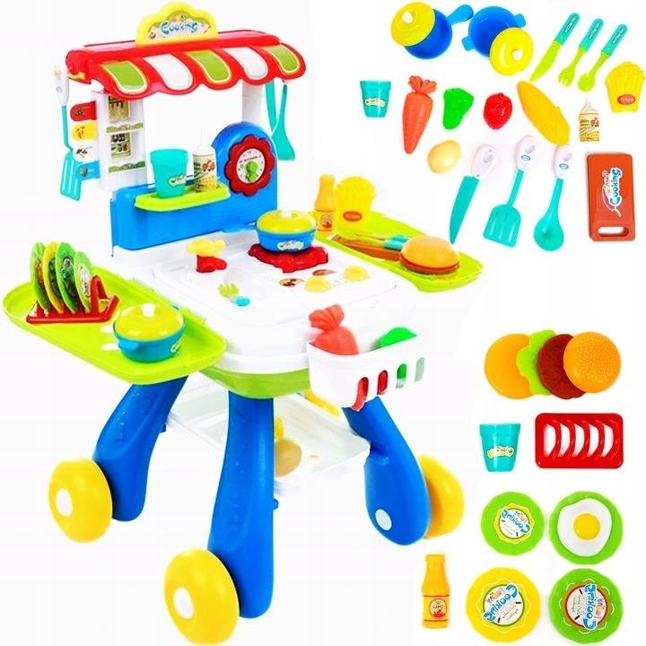 OGROMNY ZESTAW KUCHNIA STRAGAN DLA DZIECI 3W1 HIT