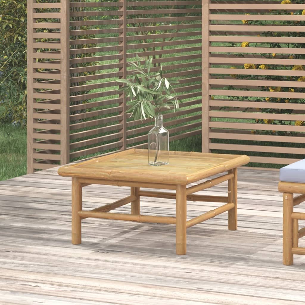 vidaXL Stolik ogrodowy, 65x55x30 cm, bambusowy