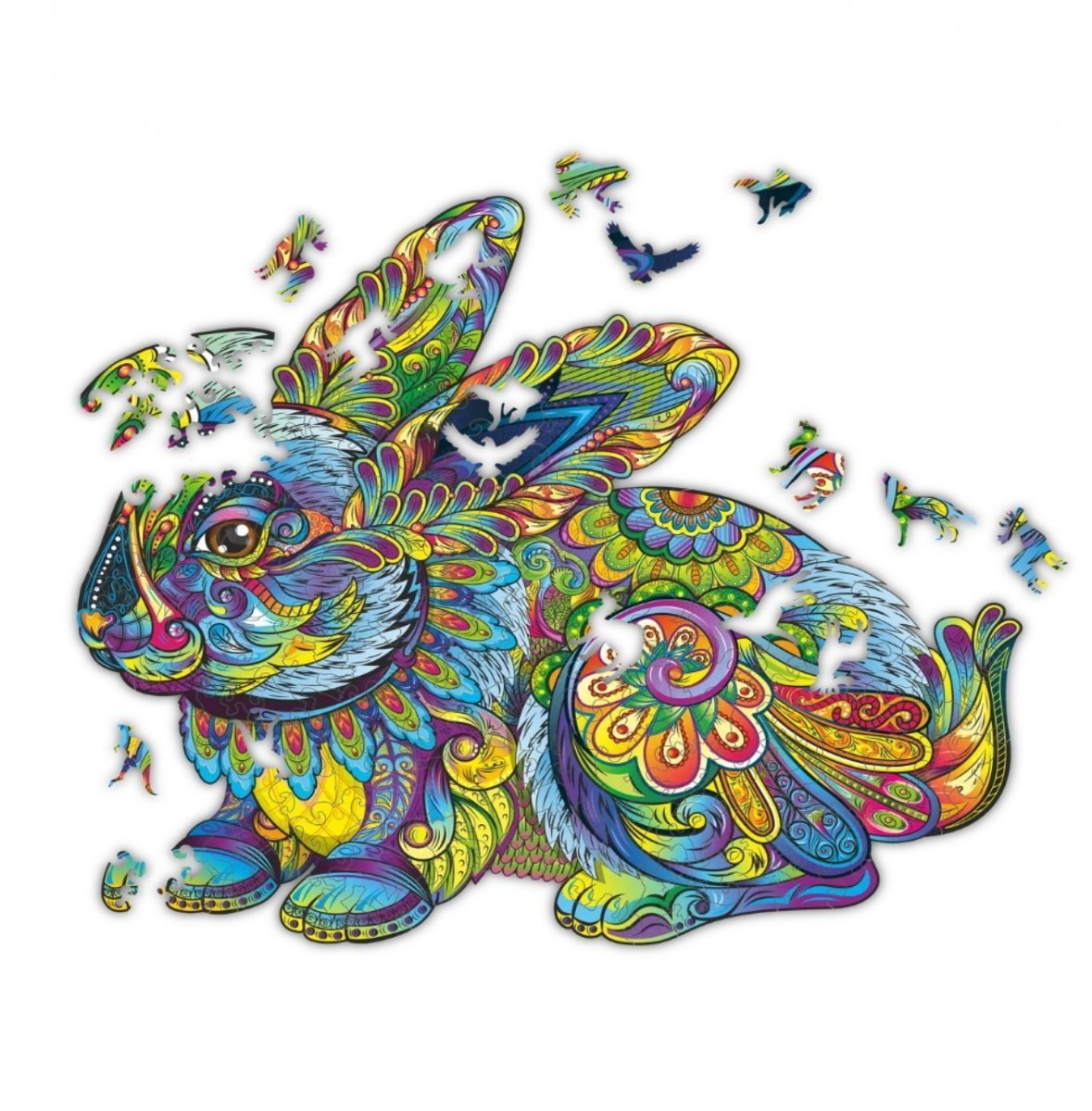 Puzzle Drewniane Baśniowy Królik