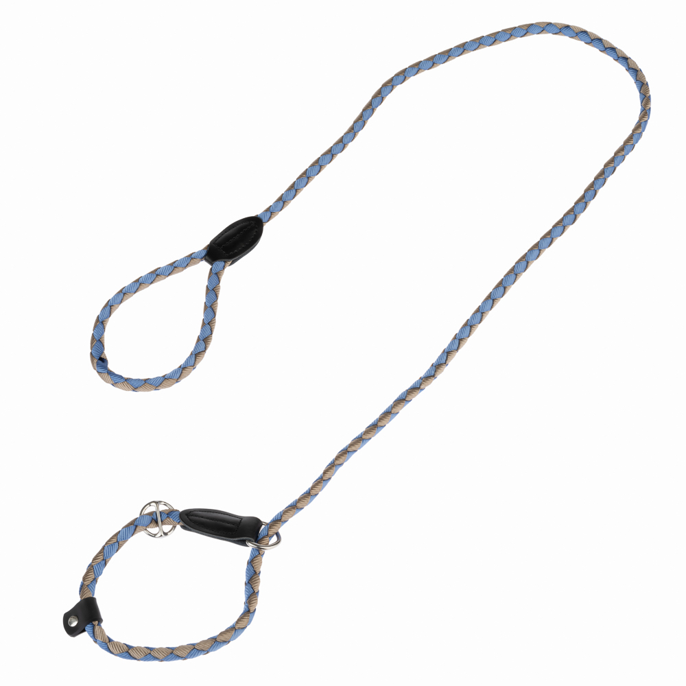 Smycz dla psa TIAKI Retriever Twist - Dł. 170 cm, Ø 12 mm - niebieski/szary