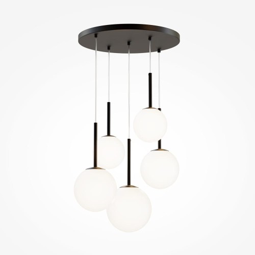 Nowoczesna wisząca lampa Basic Form MOD321PL-05B balls czarne