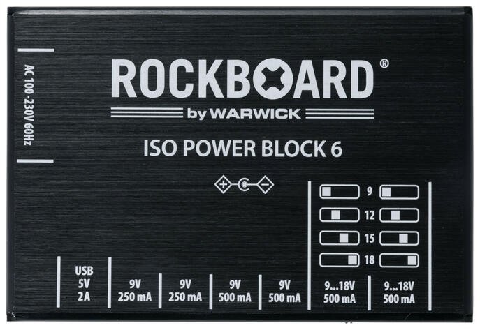 Rockboard RockBoard ISO Power Block V6 multi-zasilacz 9V DC 18V DC 2,500 mA