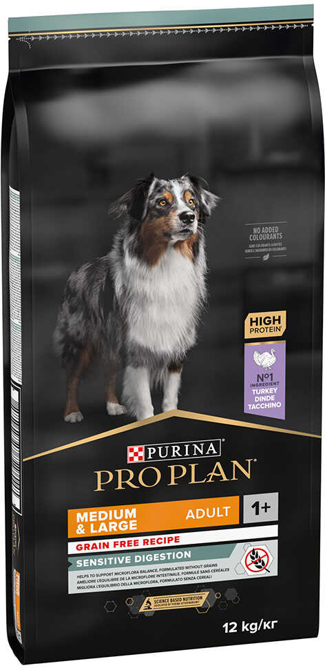 PURINA PRO PLAN Medium & Large Adult Sensitive Digestion, bez zbóż - 12 kg Dostawa GRATIS!