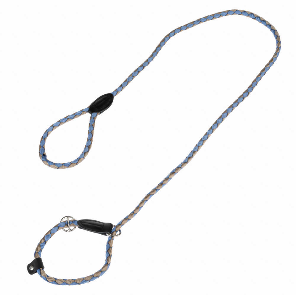 Smycz dla psa TIAKI Retriever Twist - Dł. 170 cm, Ø 12 mm - niebieski/szary