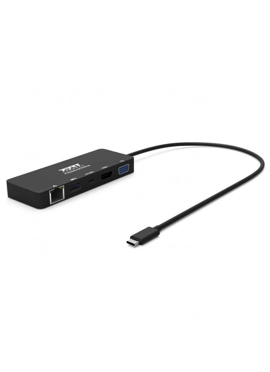 Port Designs Travel 1x4K PD 85W USB-C PD 85W Video 4K Gigabit Ethernet 2_304692