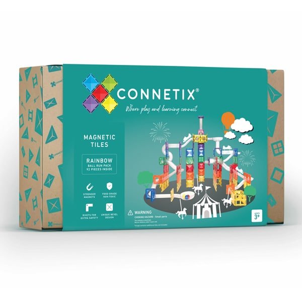 klocki magnetyczne kulodrom Ball Run Pack 92 elementy Connetix