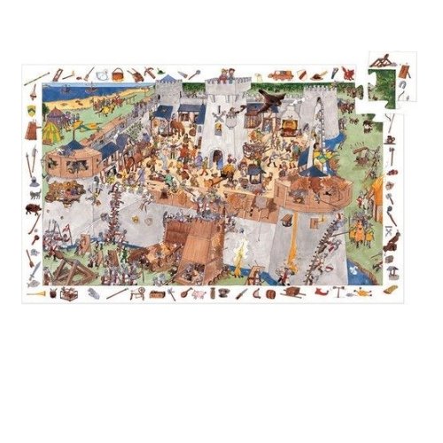 Djeco Puzzle Observation 100 Oblężony zamek