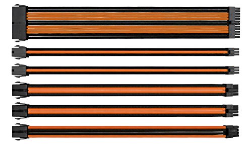 thermaltake TtMod Sleeve Cable Orange Black 30cm (AC-036-CN1NAN-A1)