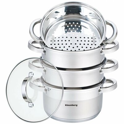 Klausberg Garnek KB 7137 18 cm garnki do gotowania na parze 2.5 L PAROWAR Kinghoff Kh 3317