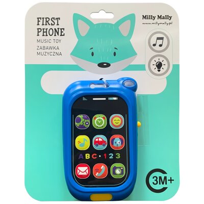 Interaktywny Pierwszy telefon Niebieski Milly Mally
