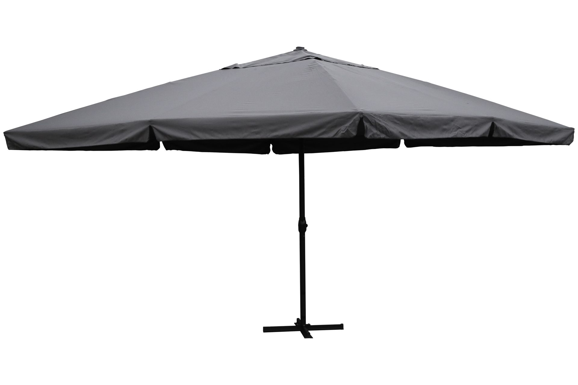 Parasol ogrodowy kwadratowy 500 cm szary