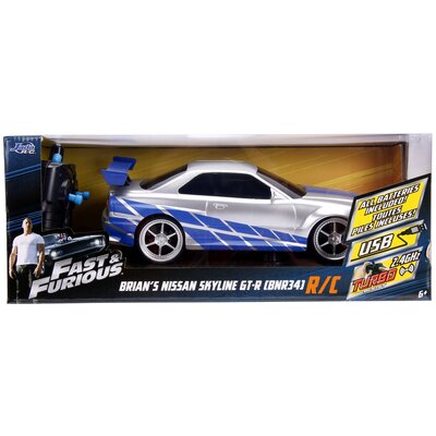 Dickie Toys Auto na radio Fast&Furious Szybcy i wściekli Nissan Skyline GTR 1:16
