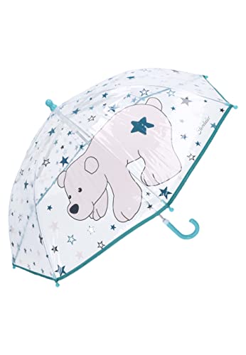 Sterntaler Dziecięcy parasol unisex dla dzieci parasol niedźwiedź polarny elia gwiazdy - parasol podróżny, mini parasol - przezroczysty
