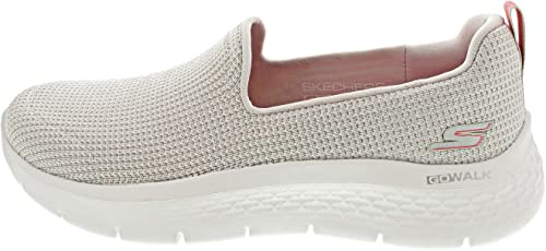 Skechers Damskie kapcie GO Walk Flex, naturalny materiał/wykończenie, rozmiar 10, Naturalne wykończenie tekstylne, 43 EU