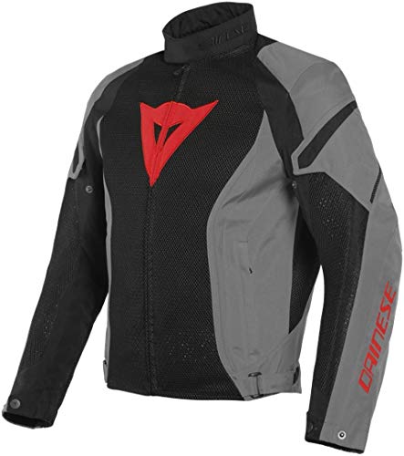 Kurtka motocyklowa Dainese Air Crono 2 Tex, lekka letnia kurtka motocyklowa, męska, czarna/węgielsko-szara, 46