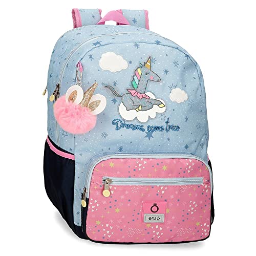 Enso Dreams Come True Bagaż- Torba kurierska Dziewczyny, Wielobarwny, Mochila Escolar para Portátil con Carro, Plecak szkolny na laptopa z wózkiem