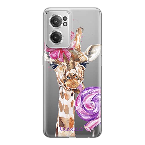ERT GROUP etui na telefon Oneplus NORD CE 2, case oryginalny i oficjalnie licencjonowany przez Babaco, wzór Giraffe 001, optymalnie dopasowane, plecki z TPU częściowo przeźroczyste