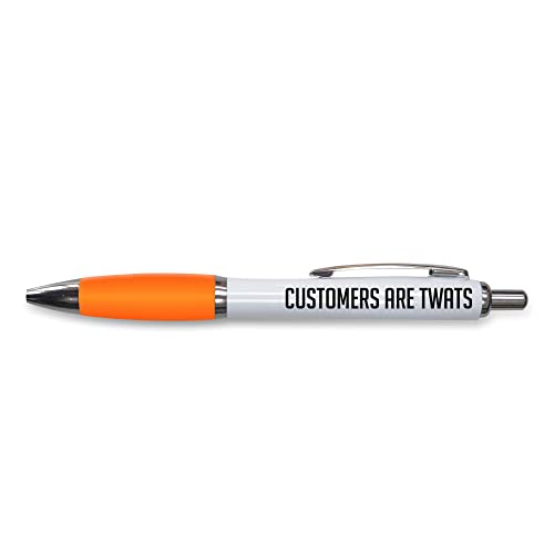 Śmieszne nowości Push Pen Prezent | Długopisy do pracy kolega z pracy prezent | Klienci są T | Zabawny żart artykuły pa | PP89
