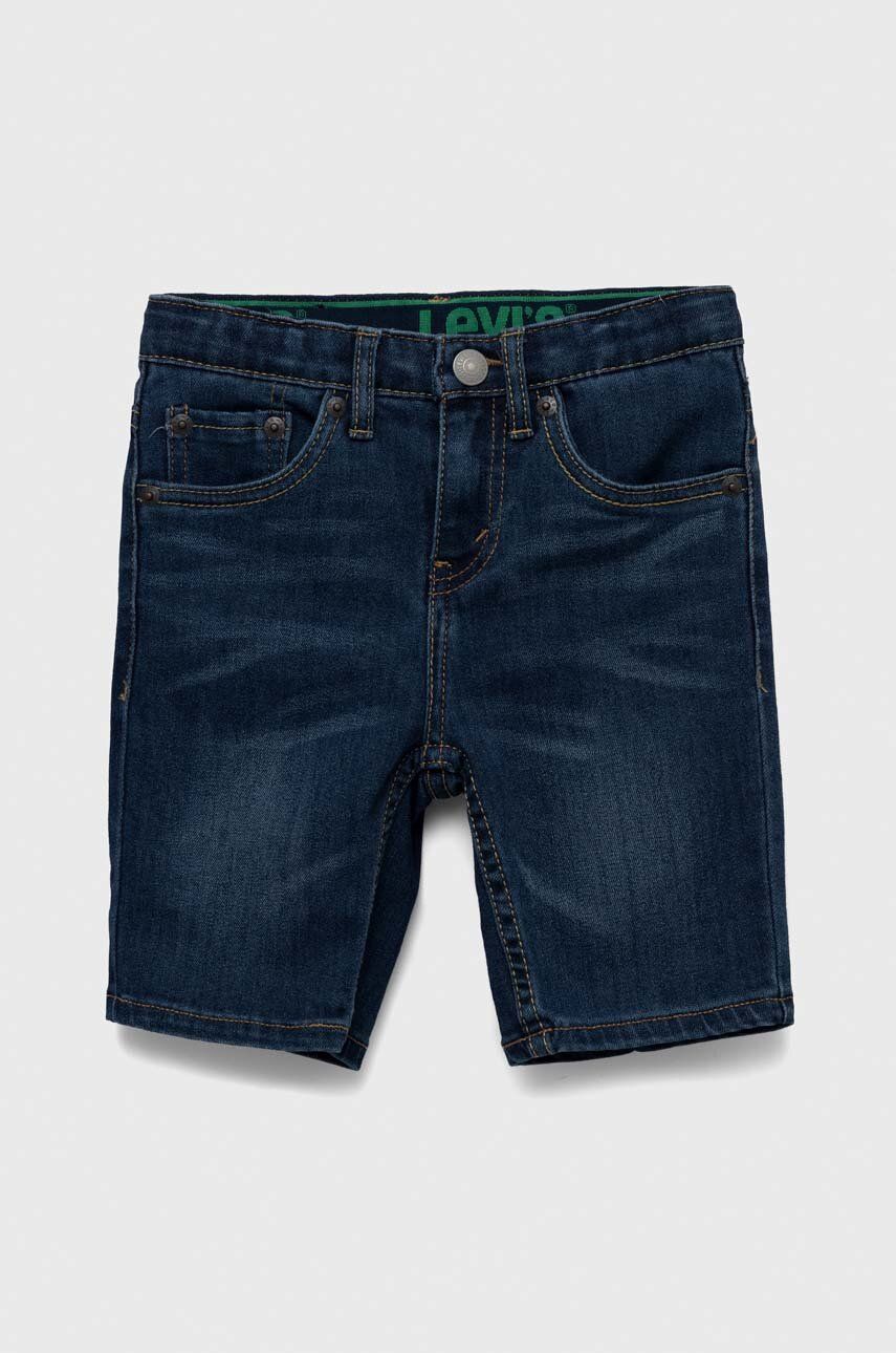 Levi's szorty jeansowe dziecięce kolor granatowy