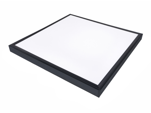 Kpl. Panel do kasetonu LED 60x60 40W Czarny - Biały neutralny (4500K) + ramka czarna aluminiowa