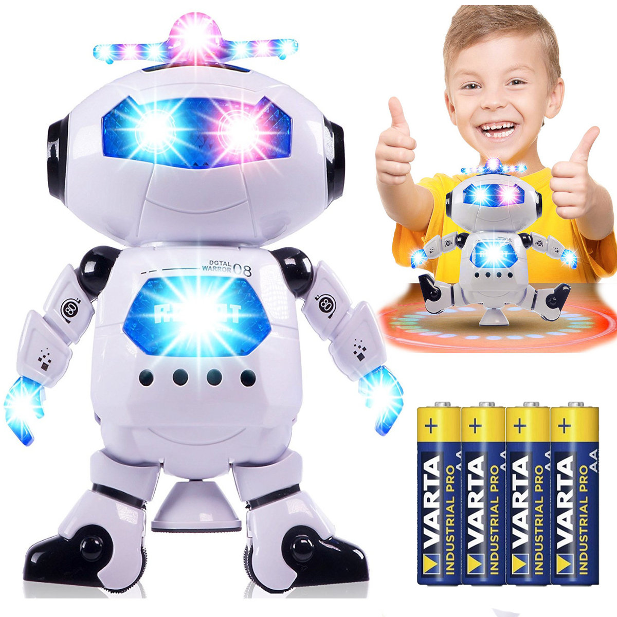 Robot 360 Interaktywny Tańczy Śpiewa Led Android U529Z