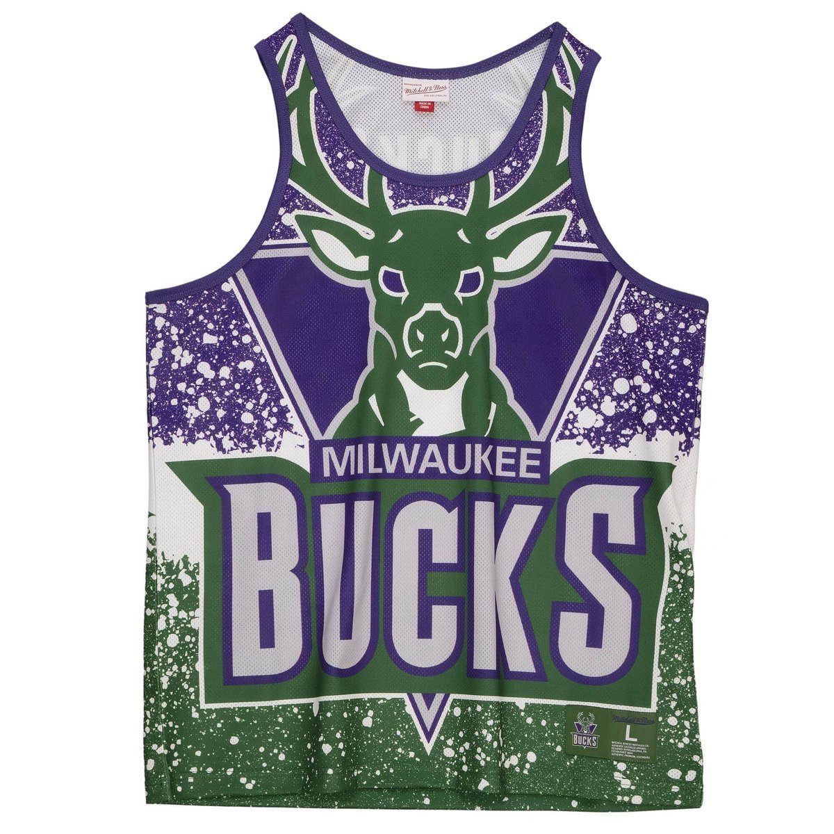 Koszulka męska bezrękawnik Mitchell & Ness NBA Milwaukee Bucks Tank Top-M