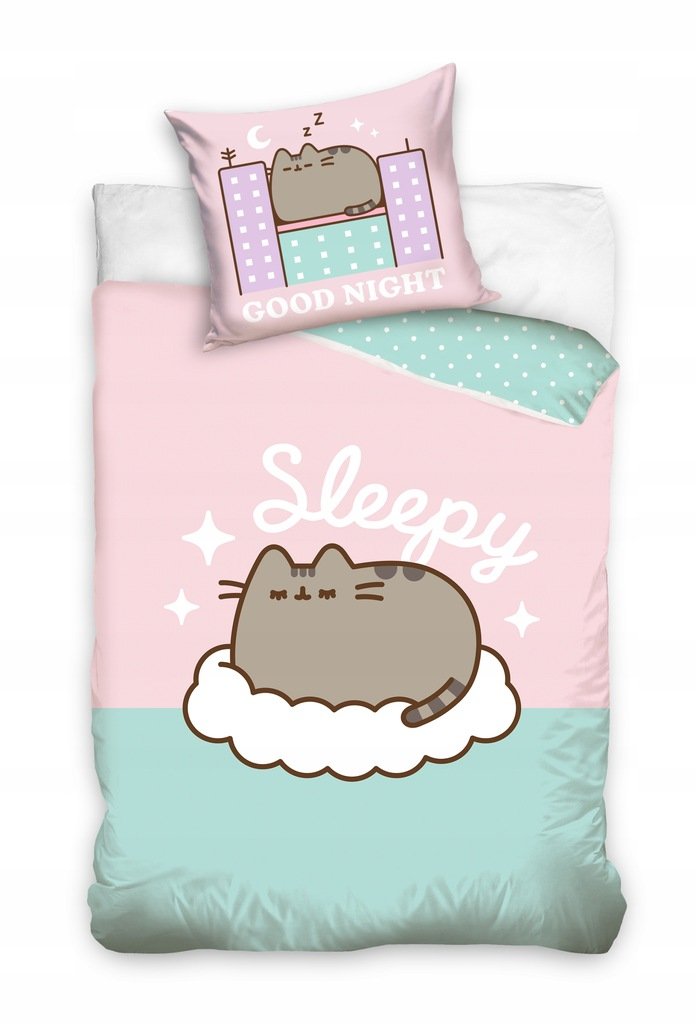 POŚCIEL bawełniana KOT PUSHEEN 160x200