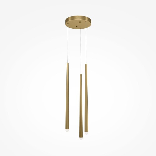Cascade LED lampa wisząca 3-punktowa mosiądz MOD132PL-L36BSK1