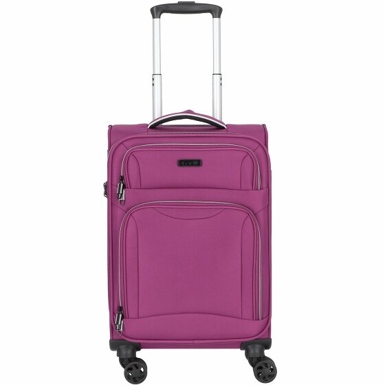 d&n Travel Line 9204 4 kółka Walizka kabinowy 55 cm purple