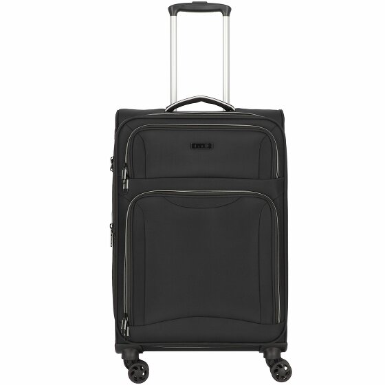 d&n Travel Line 9204 4 kółka Walizka M 66 cm schwarz