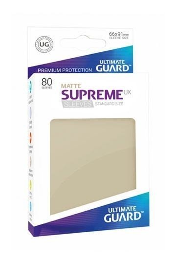 Ultimate Guard Guard Supreme UX Sleeves Standard Size Matte Sand (80)